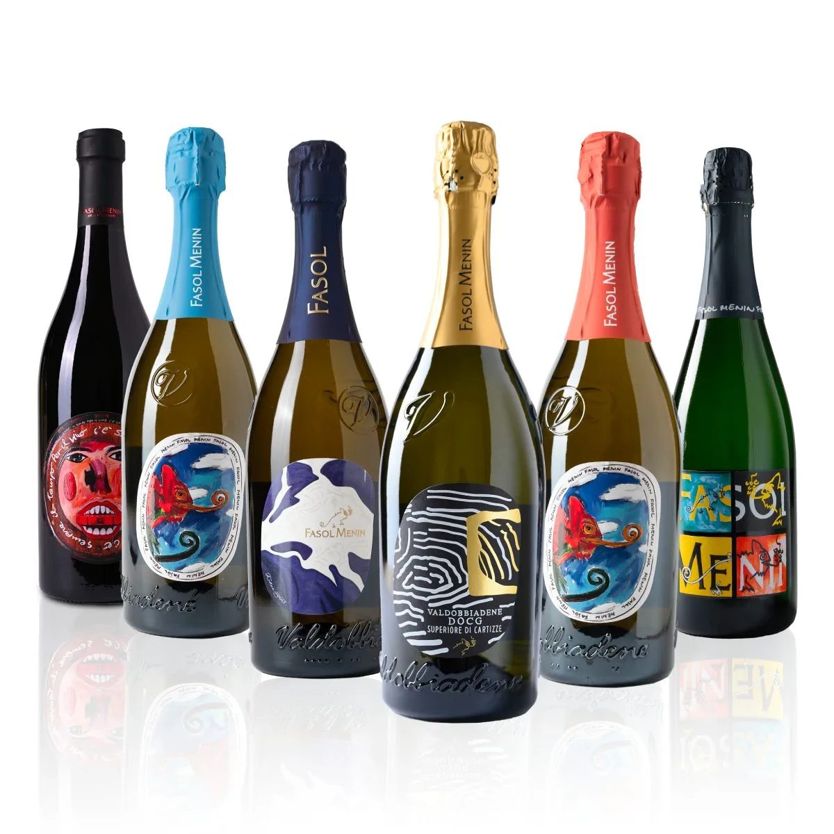 Wine selection at Fasol Menin